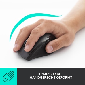 Mouse wireless Logitech M705 Marathon, 3 ani autonomie, design ergonomic - Img 2