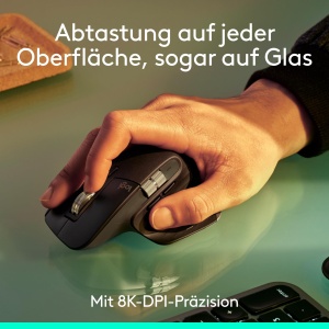 Mouse wireless Logitech MX Master 3S Grafit 8K DPI Ergonomic Bluetooth - Img 2