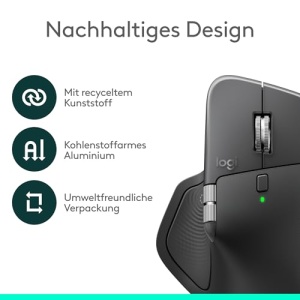 Mouse wireless Logitech MX Master 4 Business 8K DPI MagSpeed Scroll Bluetooth USB-C Grafit - Img 11