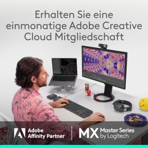 Mouse wireless Logitech MX Master 4 ergonomic feedback haptic incarcare USB-C Hellgrau - Img 12