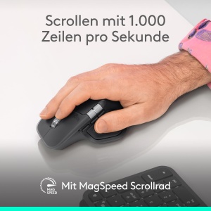 Mouse wireless Logitech MX Master 4 Grafit ergonomic feedback haptic scroll ultra-rapid - Img 4