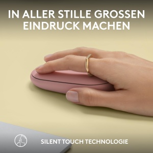 Mouse wireless Logitech Pebble 2 M350s Bluetooth Silent Touch Roz - Img 6
