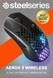 Mouse wireless SteelSeries Aerox 3 - 68g, RGB, design rezistent la apa - Img 13
