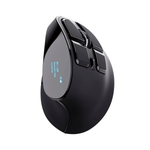 Mouse Wireless Vertical Trust Voxx, Mouse Wireless Ergonomic Reincarcabil, Bluetooth si Conexiune 2.4GHz, 9 Butoane, 1200-2400 DPI, PC/Mac/Computer/Laptop/MacBook/Chromebook - Negru - Img 9