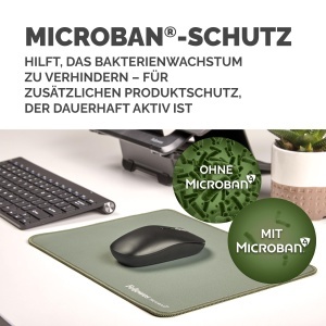 Mousepad ergonomic Fellowes Breyta, extra mare, salbeigrun, cu baza din cauciuc - Img 4