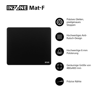 Mousepad Gaming Sony INZONE Mat-F, 480 x 400 mm, Negru, Rutschtfest - Img 2