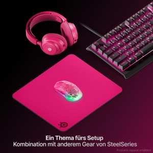 Mousepad Gaming SteelSeries QcK Heavy, Mare 450 mm x 400 mm, Culoare Magenta - Img 5