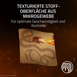 Mousepad Razer Gigantus V2 Dragon Lore L - Suprafata Microfibra, 450 x 400 mm, Antiderapant - Img 2