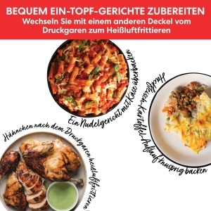 Multicooker Instant Pot Duo Crisp 11-in-1 57L Oala sub presiune si Friteuza cu aer cald Inox - Img 5
