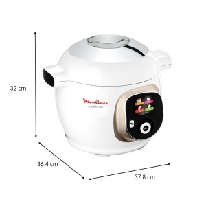 Multicooker inteligent Moulinex Cookeo CE85CA10 6L Alb 150 retete preprogramate 6 moduri de gatire - Img 9