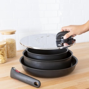 Multideckel Tefal Ingenio L98298 20-28 cm Inox Compatibil cu Tigaile si Vasele Ingenio - Img 6