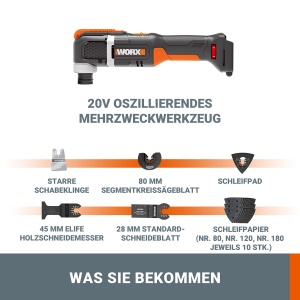 Multifunctional electric WORX WX696.9, 20V, fara acumulator si incarcator - Img 5