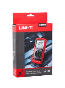 Multimetru digital UNI-T MIE0090/UT107, masurarea curentului continuu, tensiune DC/AC, temperatura, rezistenta, continuitate, test dioda, avertizare baterie, functie de retinere a datelor - Img 5