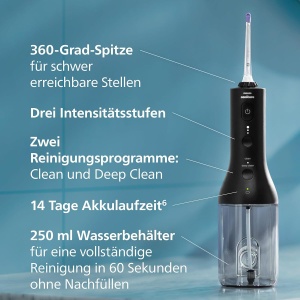 Munddusche Philips Sonicare Power Flosser 3000, negru, 250 ml, 2 programe de curatare - Img 4