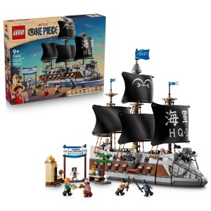 Nava Piratilor LEGO ONE PIECE Garps Marineschlachtschiff - 1705 piese, 8 minifigurine - Img 1