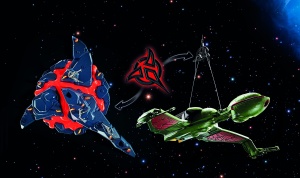 Nava spatiala PLAYMOBIL Star Trek Klingonenschip Bird-of-Prey cu 6 figurine si efecte de lumina - Img 5