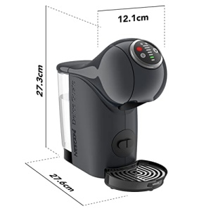 NESCAFE Dolce Gusto Genio S Plus by KRUPS, aparat de cafea cu capsule, espresso boost, selectare temperatura, bauturi calde si reci, presiune pompa de 15 bari, rezervor de apa de 0,8 l, 1500 wati, Cosmic Grey, KP340B - Img 8