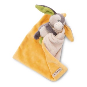 NICI Schmusetuch Baby 49751 Esel 22x22 cm Cadou pentru Nou-Nascuti - Img 4