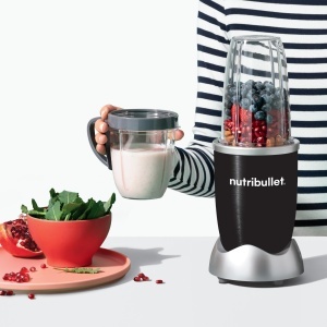 nutribullet Original 600, Blender electric, Chopper, Smoothie Blender, Smoothie Maker, 600 W, To Go becjer 700ml si 500ml, Negru, NB606B - Img 4