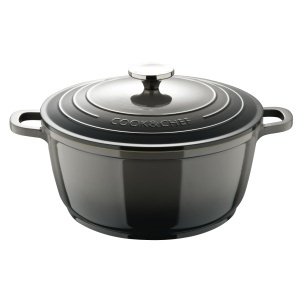 Oala Bergner Excalibur Grey 28 cm cu Capac, Aluminiu Topit, Culoare Gri
