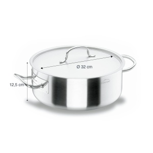 Oala cu capac 32 cm Lacor 50032, calitate premium, fabricata in Europa - Img 3