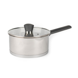 Oala cu maner Russell Hobbs RH01164EU, 20cm, 2.5L, inox, cu capac din sticla
