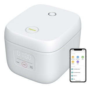 Oala de fiert orez joyami Mini Smart 0,8L alba, 6 portii, antiaderenta