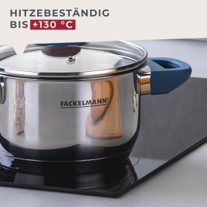 Oala Fackelmann Essential 16 cm Otel inoxidabil Manere ergonomice Albastru - Img 4
