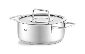 Oala Fissler Pure Collection 24 cm 39L Otel Inoxidabil Capac Sticla Inductie - Img 3