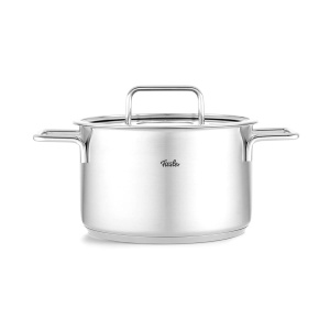 Oala Fissler Pure Collection din inox, 20 cm, 3.6L, cu capac din sticla - Img 2