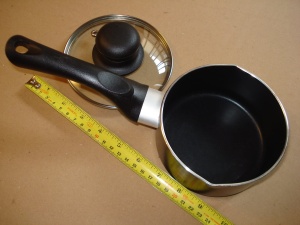 Oala Ibili cu Capac din Sticla, Aluminiu, 12 cm, Anti-Aderenta, 0.7L - Img 3