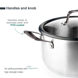 Oala Lacor 47028 din inox 1810, capacitate 8,3 litri, inductie, 28cm - Img 4