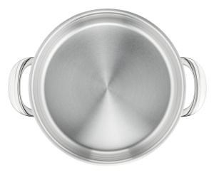 Oala Lagostina Emozione 24 cm Inox Inductie Capac Lemn Cires - Img 3