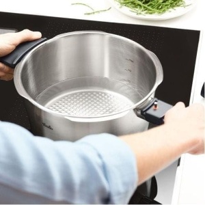 Oala sub presiune Fissler Vitavit Premium 6L cu tigaie 2.5L, inox - Img 5