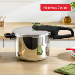 Oala sub presiune Tefal Secure Trendy 6L, inox, 2 trepte de temperatura - Img 2