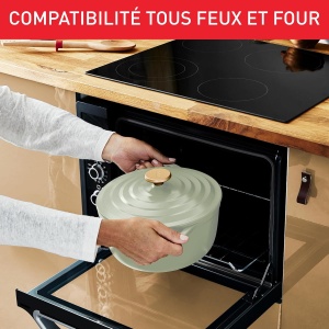 Oala Tefal Air Soft Light, 24 cm, pentru 4-5 persoane, din aluminiu, cu capac ceramic - Img 3
