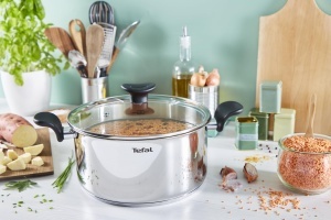 Oala Tefal Dutch Oven 24 cm 53 L Otel Inoxidabil Compatibila Inductie Capac Sticla - Img 7