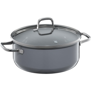Oala WMF Fusiontec Essential 24 cm 44L ceramica High-Tech gri fabricata in Germania