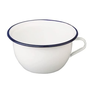 Oale de noapte Ibili Blanca, 2.7 l, otel emailat, albalbastru, 22 x 22 x 11 cm