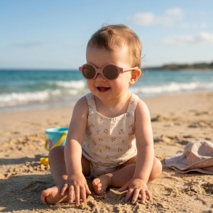 Ochelari de soare Beaba pentru bebelusi 9-24 luni, 100 UV, culoare Blush - Img 3