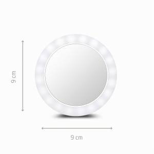 Oglinda de machiaj Ecomed CM-20E cu LED, compacta, cu functie 2in1 - Img 2