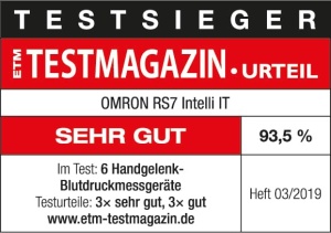 OMRON RS7 Intelli IT, tensiometru digital la incheietura mainii, castigator al testului Stiftung Warentest 09/2020, validat clinic - chiar daca sunteti supraponderal, compatibil cu Bluetooth si smartphone - Img 8