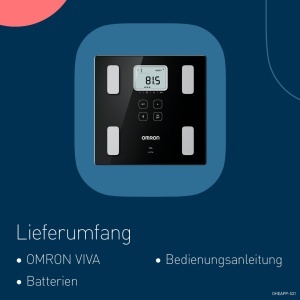 OMRON VIVA - cantarul inteligent de baie pentru analiza corporala Stiftung Warentest Gut 1024 cu Bluetooth si aplicatie masoara grasimea corporala gre - Img 8