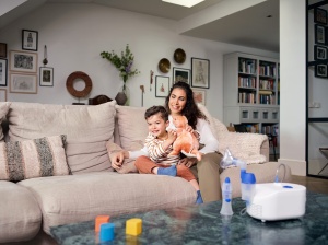 OMRON X102 Total 2-in-1 Inhalator de dus nazal - Inhalator pentru adulti si copii; pentru tratamentul eficient al bolilor respiratorii, alergiilor si racelilor; cu accesorii de inalta calitate - Img 4