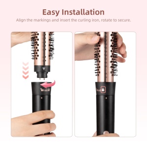 Ondulator 5-in-1 Keramik, Rosegold, 9-38mm, Control Temperatura LCD - Img 3