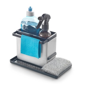 Organizator chiuveta Metaltex TidyTex inox 24x13x14 cm argintiu - Img 4