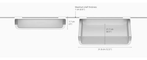 Organizator frigider Joseph Joseph FridgeStore TransparentTurcoaz 78x313x255 cm - Img 4