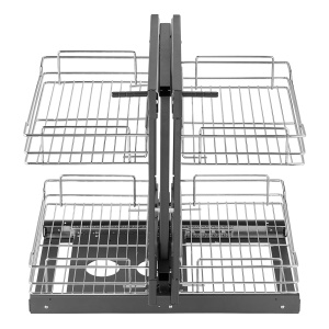 Organizator VEVOR YG-XGW-4-9-2 2 Niveluri 4 Cosuri Carbon Otel Cromat