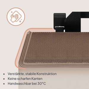 Organizer pentru patut si masuta de infasat Lionelo Sidepocket Medium, 43x15x23 cm, 3 compartimente, material rezistent - Img 6