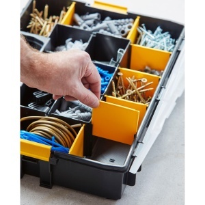 Organizer unelte STANLEY Sortmaster 12 compartimente, 43 x 33 x 9 cm, portabil - Img 3
